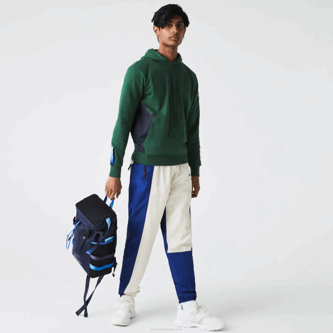 21 VVL0A2124 hombresmochila lacoste x theo curin de lona técnica