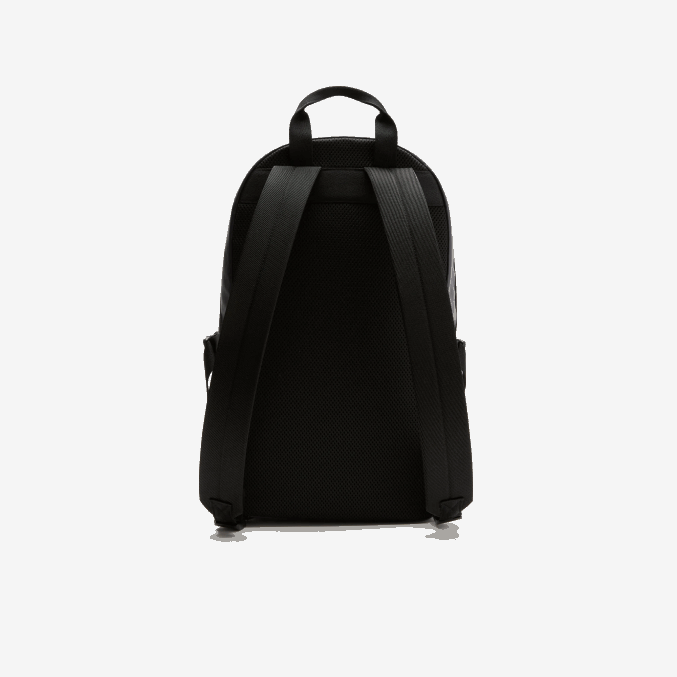 azul noche negra m20 VVL0A1978 hombres Lacoste mochila con logo en contraste