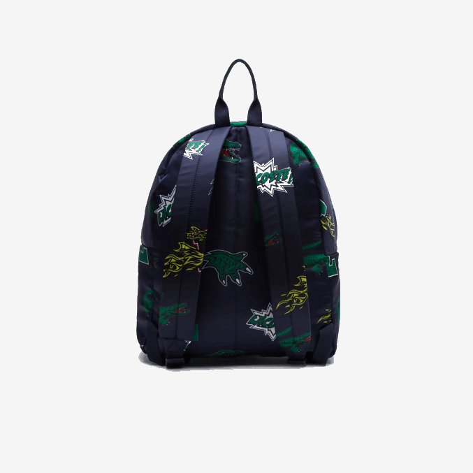 marino 166 cocodrilo por toda la prenda l25 VVL0A2096 hombres Lacoste mochila con estampado de cómic