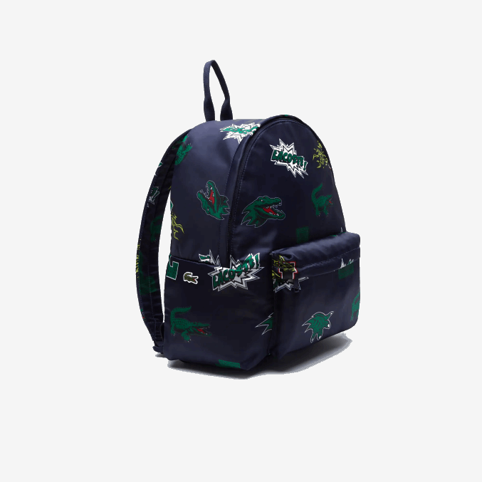 marino 166 cocodrilo por toda la prenda l25 VVL0A2096 hombres Lacoste mochila con estampado de cómic