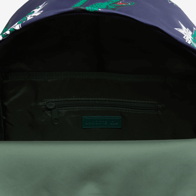 marino 166 cocodrilo por toda la prenda l25 VVL0A2096 hombres Lacoste mochila con estampado de cómic