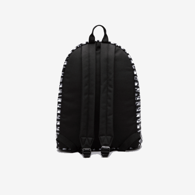 mono negro blanco l57 VVL0A1942 hombres Lacoste mochila con logo estampado