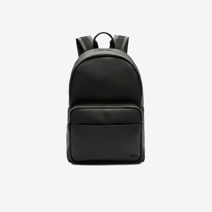 negro 000 VVL0A2031 hombres Lacoste mochila clásica de petit piqué