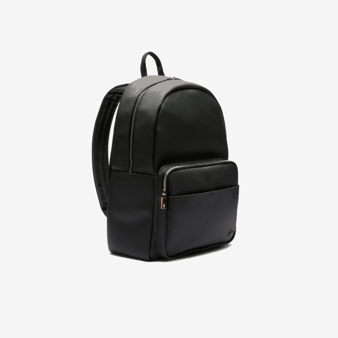 negro 000 VVL0A2031 hombres Lacoste mochila clásica de petit piqué