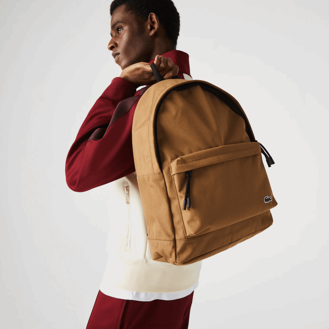 nutria d54 VVL0A2041 hombres Lacoste mochila de lona neocroc