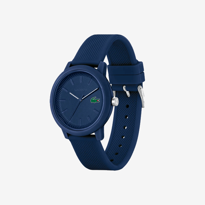 azul 000 VVL0A2204 hombres Lacoste Reloj 12.12 correa silicona azul