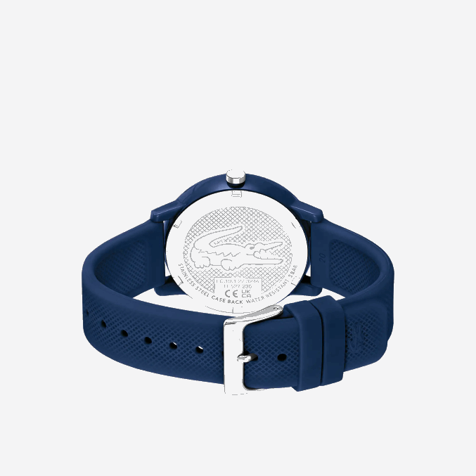 azul 000 VVL0A2204 hombres Lacoste Reloj 12.12 correa silicona azul