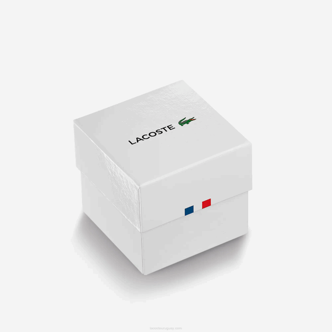 negro 000 VVL0A2318 hombres Lacoste reloj replay con correa de piel negra