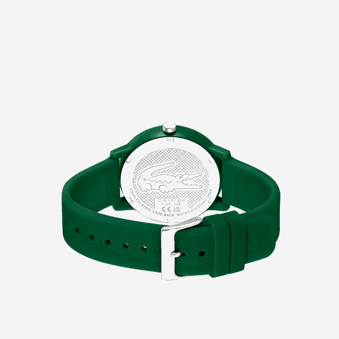 verde 000 VVL0A2198 hombres Lacoste Reloj con correa de silicona verde 12.12