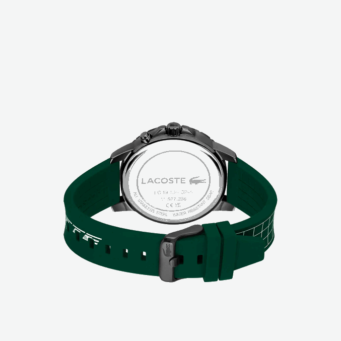 verde 000 VVL0A2210 hombres Lacoste reloj de silicona verde multifuncional de resistencia