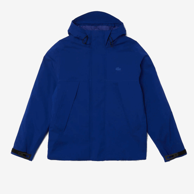bdm azul VVL0A1308 hombres Lacoste parka acolchada resistente al agua