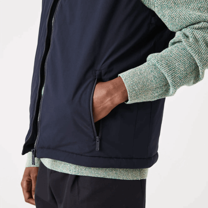 beige blanco a8m VVL0A1290 hombres Lacoste trinchera de cuadros 3 en 1 heritage