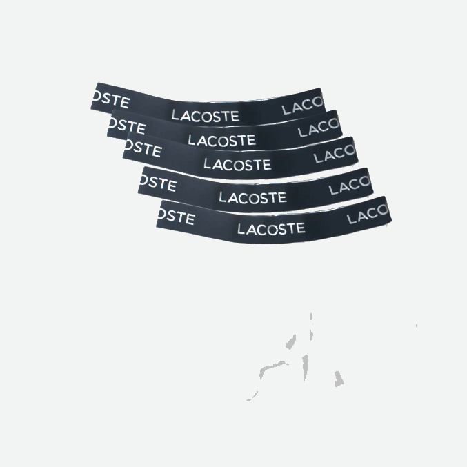 blanco 001 VVL0A1413 hombres Lacoste Pack de 5 calzoncillos de algodón elástico