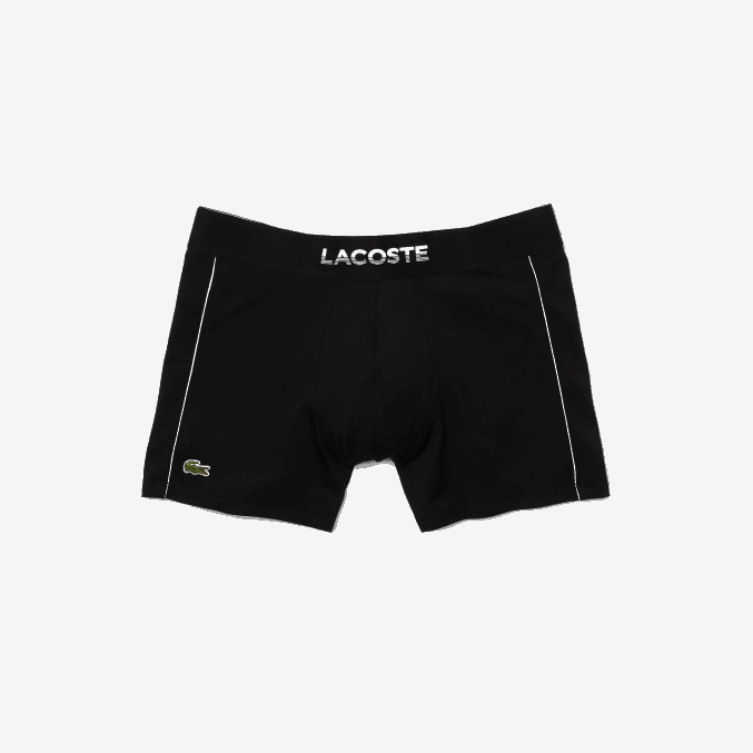 blanco negro 258 VVL0A1557 hombres Lacoste baúl de malla técnica transpirable