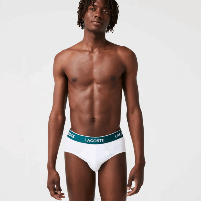 negro blanco gris chine nua VVL0A1422 hombres Lacoste paquete de 3 calzoncillos casuales