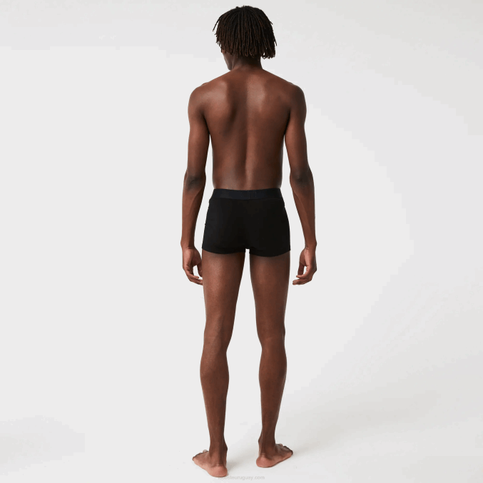 negro gris chin blanco eqd VVL0A1431 hombres Lacoste pack de 3 calzoncillos de algodón stretch