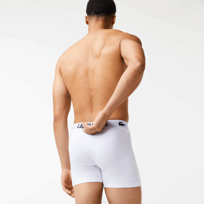 negro rojo blanco tr2 VVL0A1548 hombres Lacoste Pack de 3 calzoncillos bóxer de cocodrilo en contraste con la marca