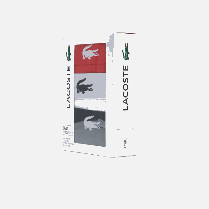 negro rojo blanco tr2 VVL0A1548 hombres Lacoste Pack de 3 calzoncillos bóxer de cocodrilo en contraste con la marca