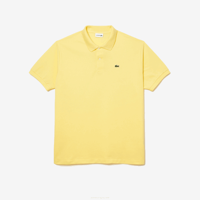 amarillo 107 VVL0A247 hombres Lacoste polo de algodón petit piqué - tallas grandes - grande
