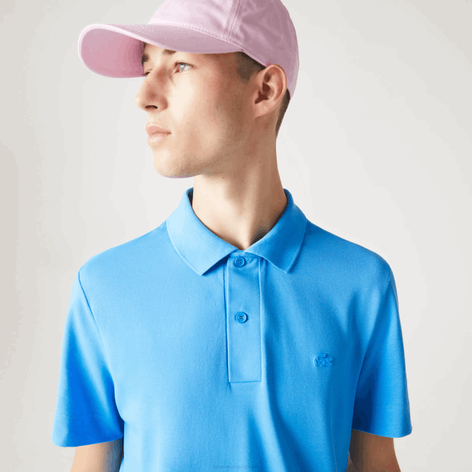 azul 4xa VVL0A898 hombres Lacoste polo de piqué de algodón transpirable de movimiento activo