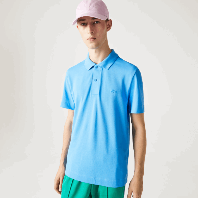 azul 4xa VVL0A898 hombres Lacoste polo de piqué de algodón transpirable de movimiento activo