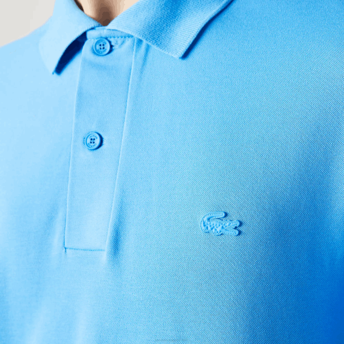 azul 4xa VVL0A898 hombres Lacoste polo de piqué de algodón transpirable de movimiento activo