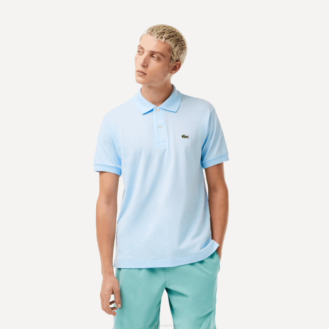 azul claro t01 VVL0A61 hombres Lacoste polo original l.12.12