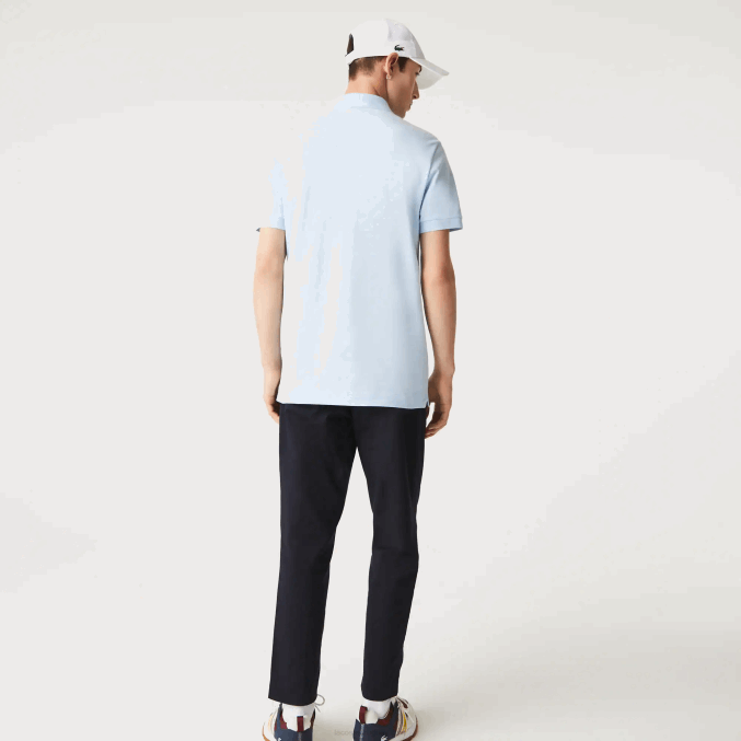azul claro t01 VVL0A632 hombres Lacoste polo de piqué de algodón elástico smart paris