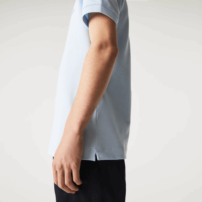 azul claro t01 VVL0A632 hombres Lacoste polo de piqué de algodón elástico smart paris