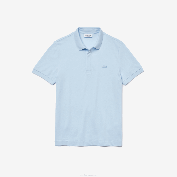 azul claro t01 VVL0A632 hombres Lacoste polo de piqué de algodón elástico smart paris