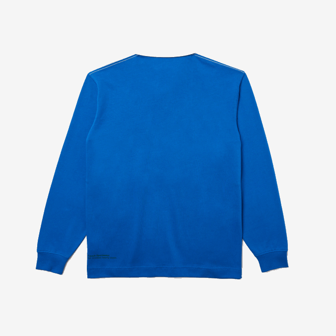 azul k1q VVL0A1688 hombres Lacoste polo de rugby holgado con logo