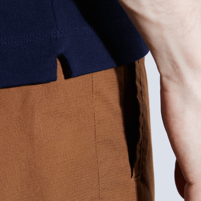 azul marino 166 VVL0A611 hombres Lacoste polo de piqué de algodón elástico smart paris