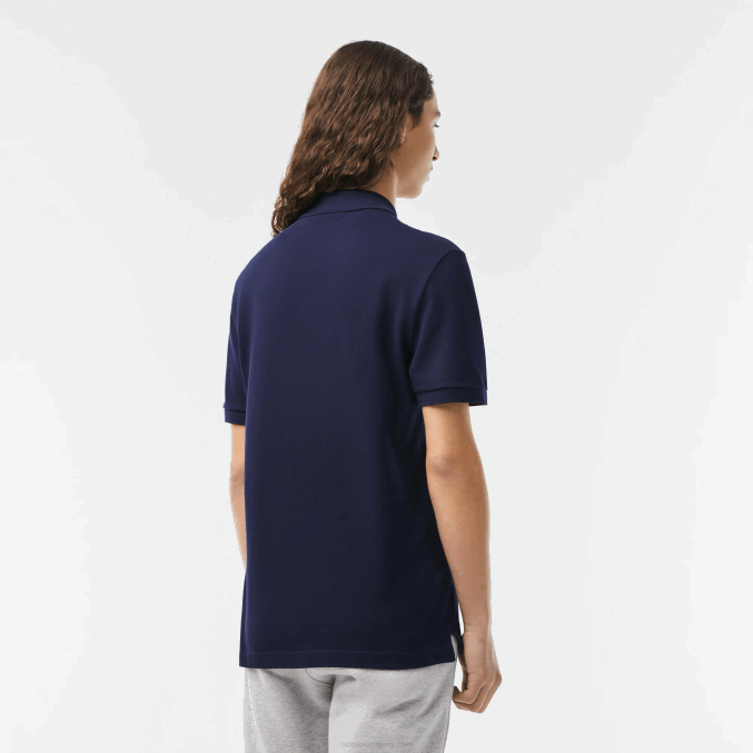 azul marino 166 VVL0A685 hombres Lacoste polo original l.12.12 slim fit