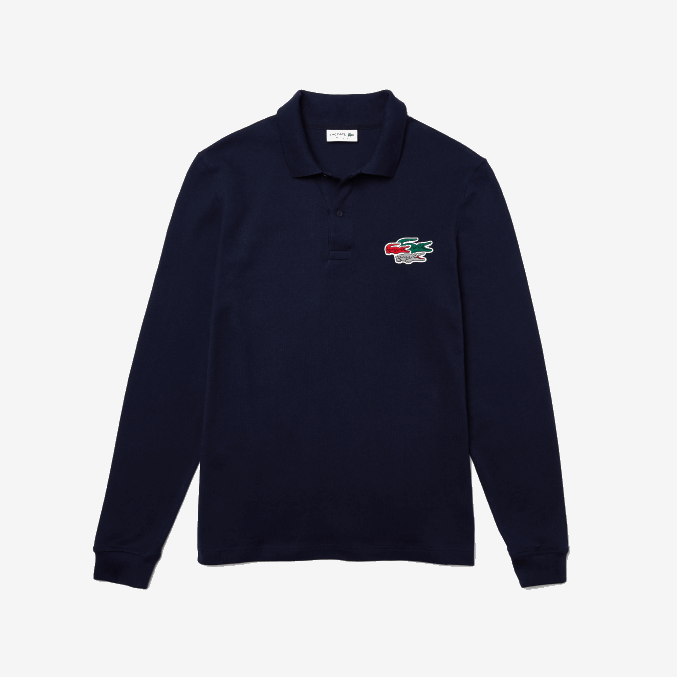 azul marino 166 VVL0A917 hombres Lacoste polo regular fit de algodón orgánico