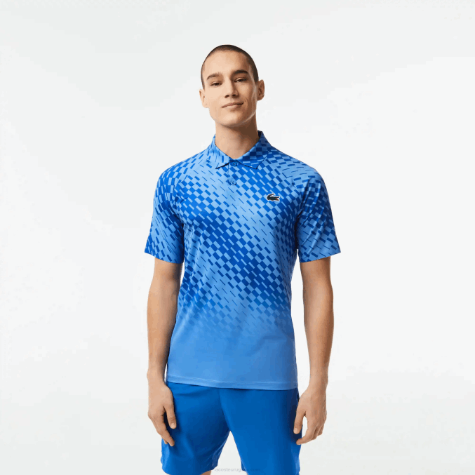 azul yi5 VVL0A43 hombres Lacoste tenis x novak djokovic player versión polo
