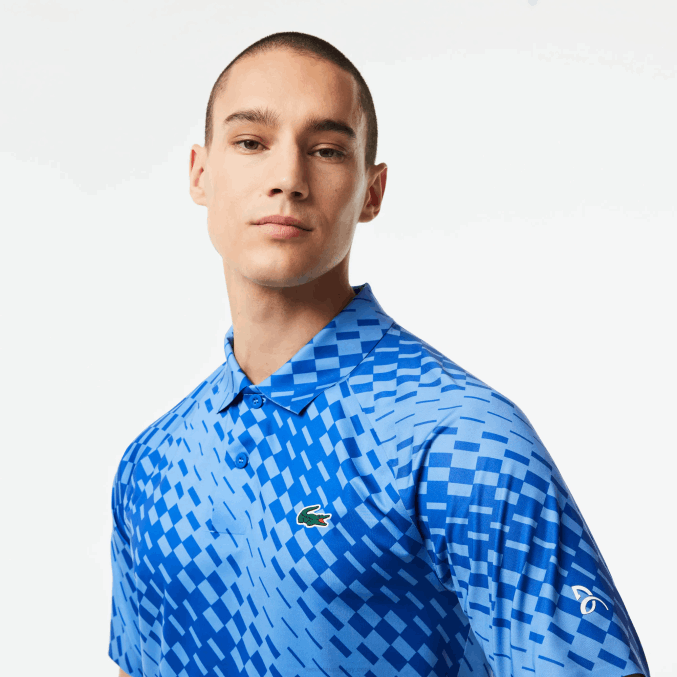 azul yi5 VVL0A43 hombres Lacoste tenis x novak djokovic player versión polo