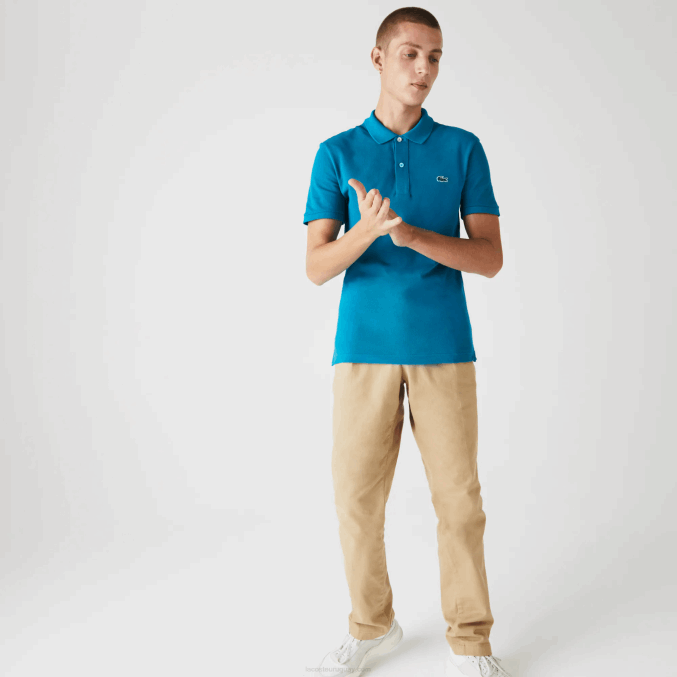 azul yzw VVL0A891 hombres Lacoste polo original l.12.12 slim fit