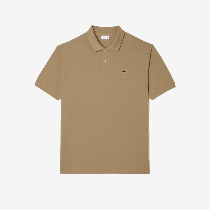 beige cb8 VVL0A232 hombres Lacoste polo de algodón petit piqué - tallas grandes - alto