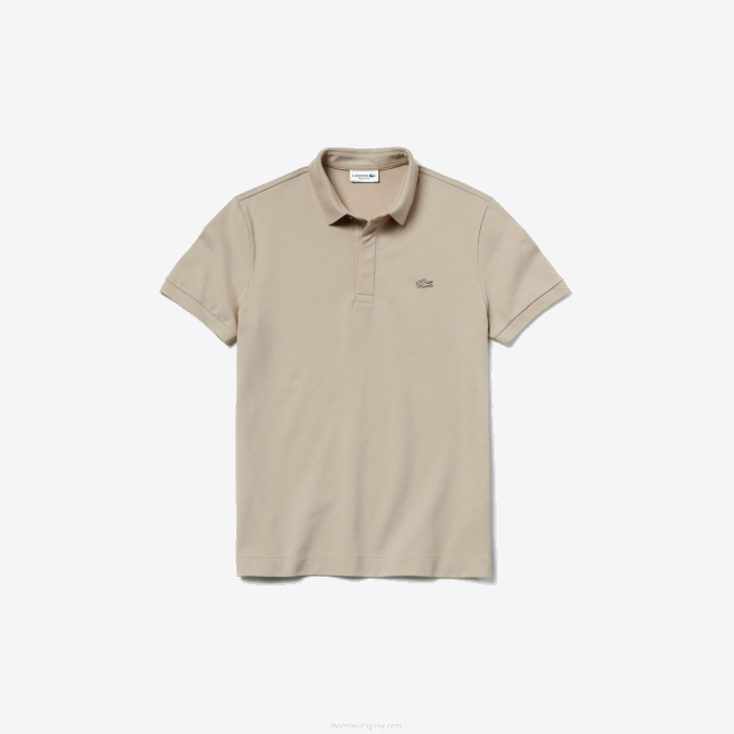 beis ae0 VVL0A79 hombres Lacoste polo de piqué de algodón elástico smart paris