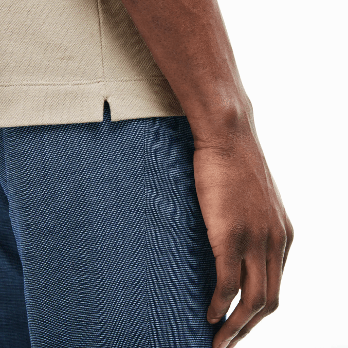 beis ae0 VVL0A79 hombres Lacoste polo de piqué de algodón elástico smart paris