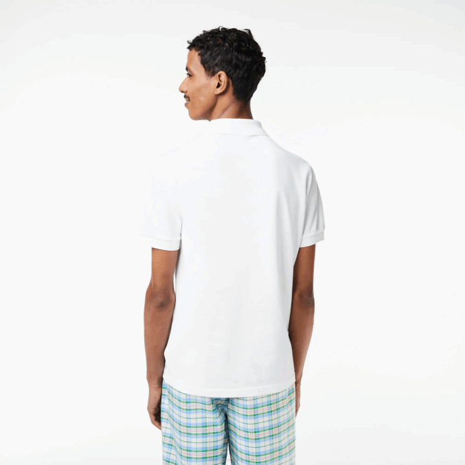 blanco 001 VVL0A101 hombres Lacoste polo de minipiqué de algodón