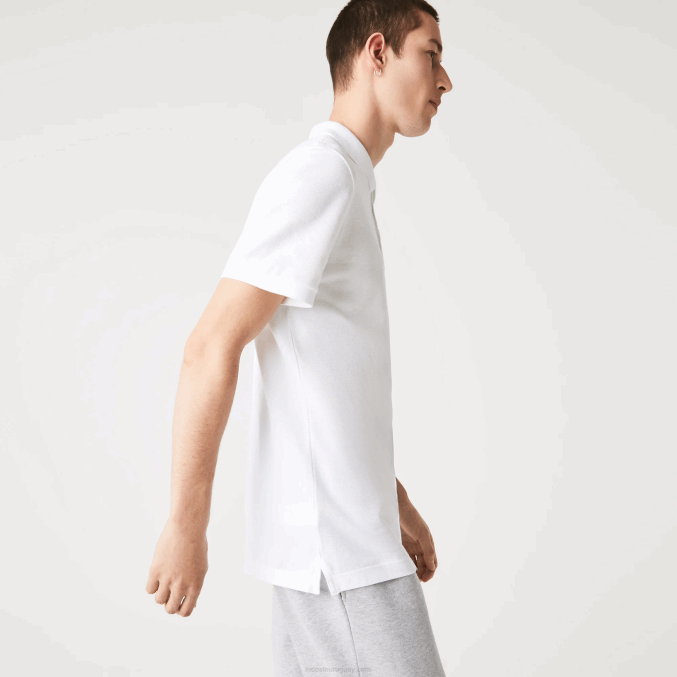 blanco 001 VVL0A158 hombres Lacoste polo original l.12.12 slim fit