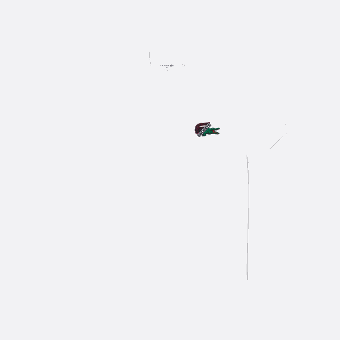 blanco 001 VVL0A575 hombres Lacoste polo de piqué de algodón orgánico