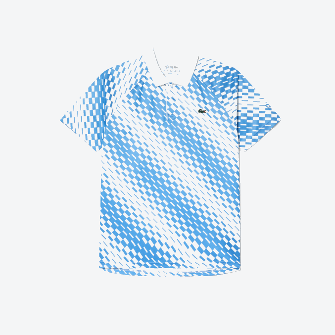 blanco azul ga7 VVL0A109 hombres Lacoste tenis x novak djokovic versión fan polo