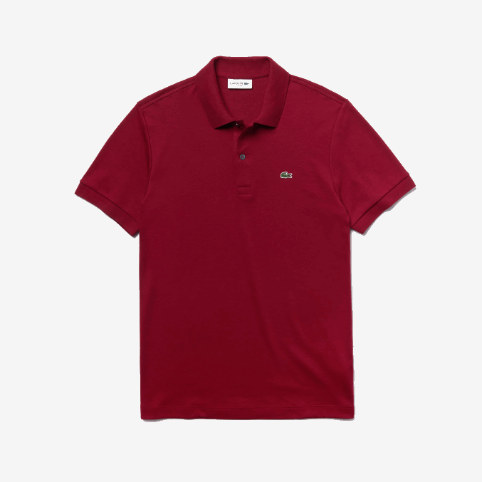 burdeos 476 VVL0A258 hombres Lacoste polo de algodón pima regular fit