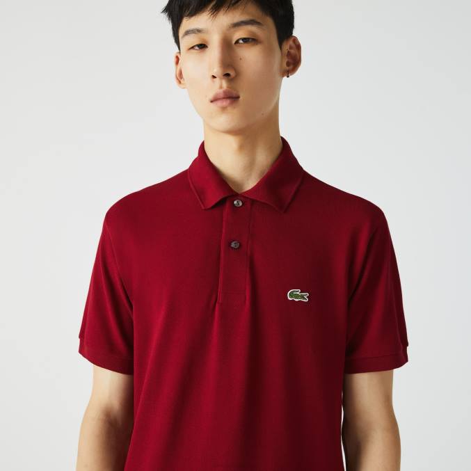 burdeos 476 VVL0A656 hombres Lacoste polo original l.12.12