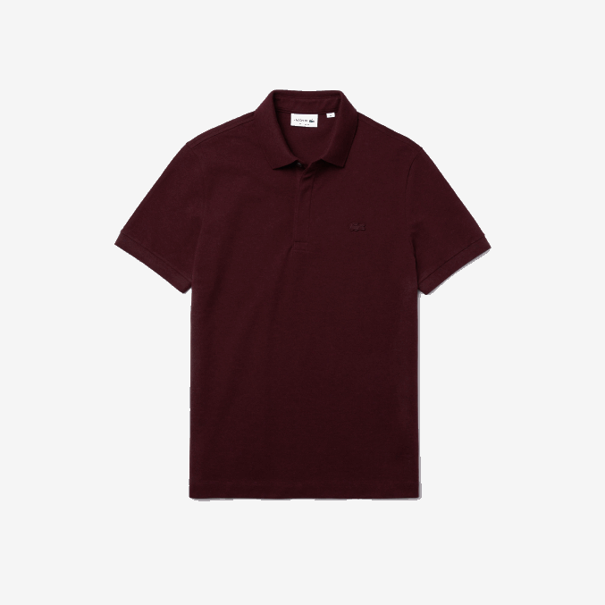 burdeos sxl VVL0A764 hombres Lacoste polo de piqué de algodón elástico smart paris
