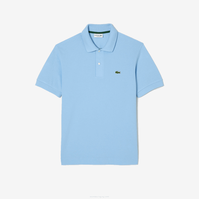 hbp azul VVL0A251 hombres Lacoste polo original l.12.12 con piqué de algodón grueso