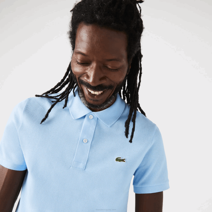 hbp azul VVL0A751 hombres Lacoste polo original l.12.12 slim fit