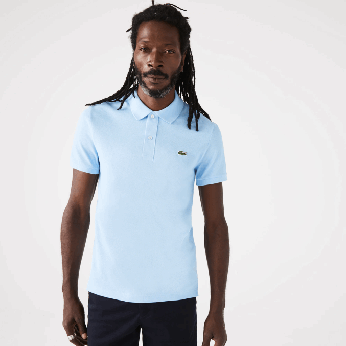 hbp azul VVL0A751 hombres Lacoste polo original l.12.12 slim fit